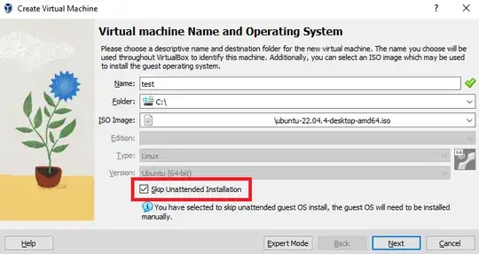 First step of adding a new VM to VirtualBox