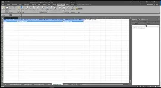 Screenshot of MDS spreadheet