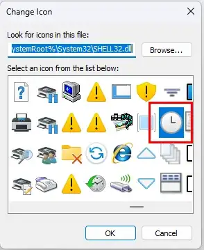 Icons of %SystemRoot%\System32\SHELL32.dll