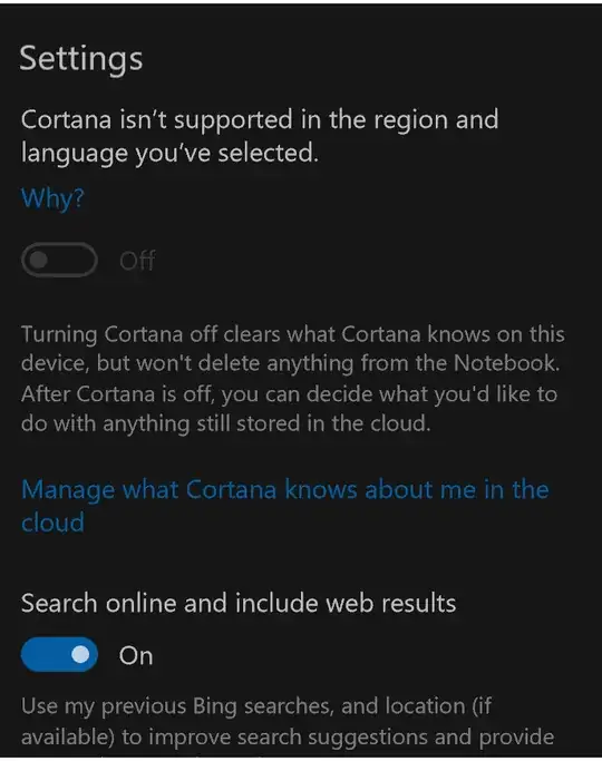 Start Menu screenshot