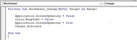 VBA code to disable text wrap everywhere on the sheet