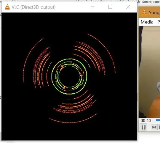 Extra audio visualization window when playing video