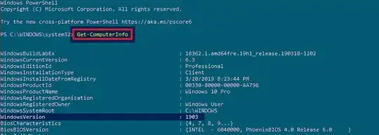 Powershell Get-ComputerInfo output