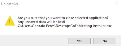 Warning after Kill and Delete
