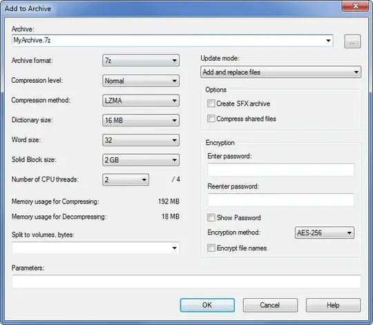add to archive dialog