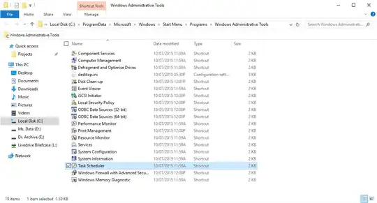 Entering Task Scheduler