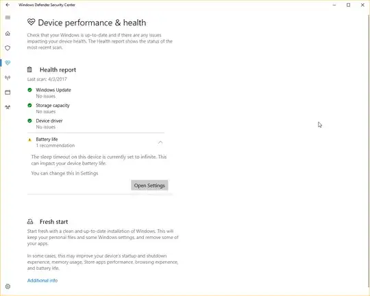Windows Defender Security Center