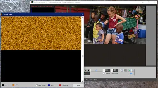 Half way the file, there's no data other than zeros