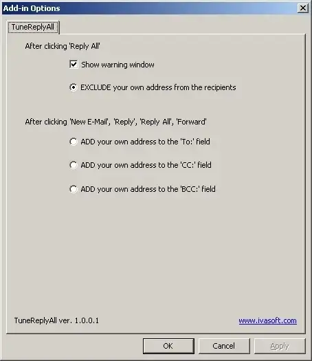 TuneReplyAll settings
