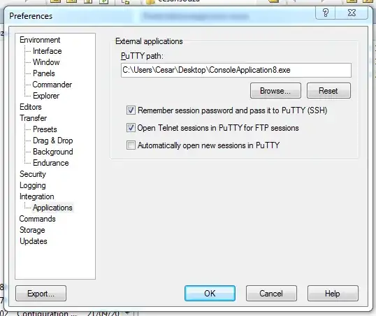 WinSCP Putty Preferences