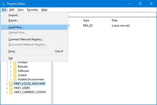 Registry Editor - Load Hive Enabled