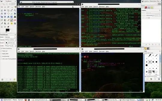Here's a pic of my screen with 4 vim instances running
