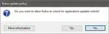 Rufus - check for updates prompt