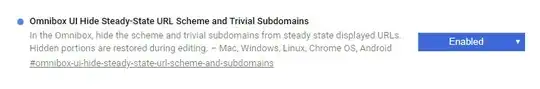 Chrome Flag - Omnibox UI Hide Steady-State URL Scheme and Trivial Subdomains