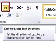 L>R Text Direction Button