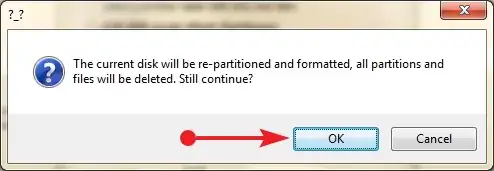 BootIce comfirmation box