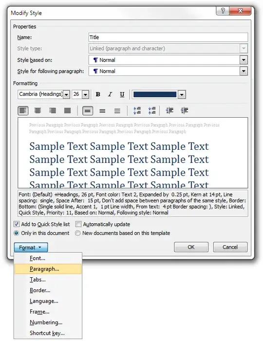 Word 2007: Format the Paragraph styling