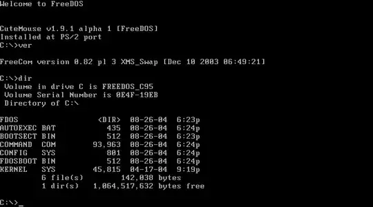 FreeDOS screenshot