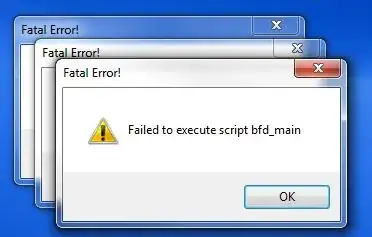 Failed to execute script bfd_main