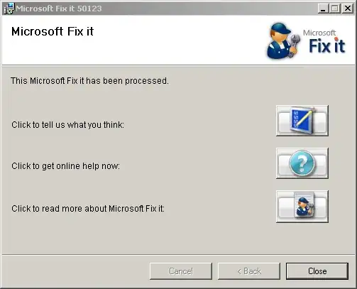 Generic FixIt results dialogue