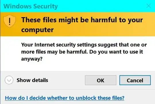 These files might be harmful to your computer
