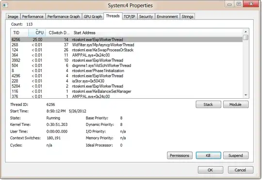 Process Explorer Output