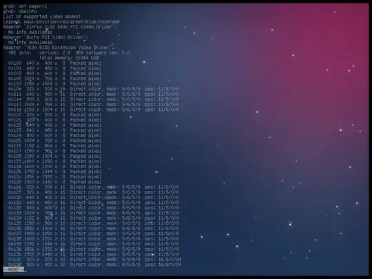 GRUB 2 shell: set pager=1, and the output will be paused after each screenful