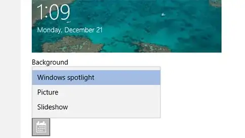 Change your lock screen background