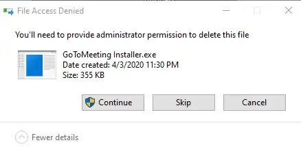 Right Click + Delete
