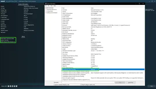 System information via Ryzen Master and Windows