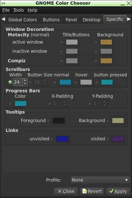 Screenshot of GNOME Color Chooser