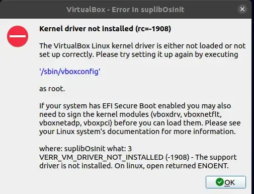 kernel_driver_not_installed