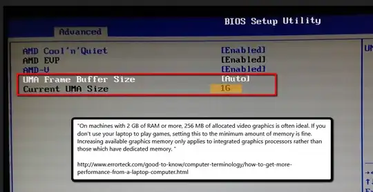 BIOS settings