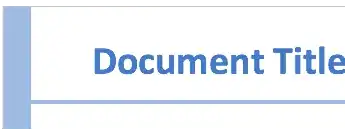 document template in MS Word