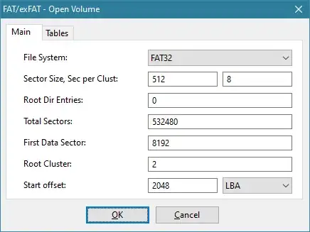 modify file system meta data such as cluster size