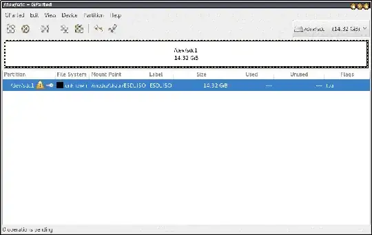 gparted reports filesystem unknown
