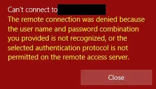 VPN Error Message