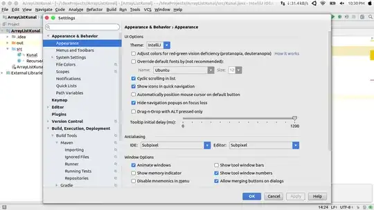 This is what it looks like after using the new JRE