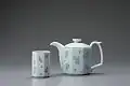 Ceramic teapots and cups