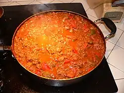 Simmering the chili