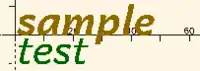 two variations of Andika font in use