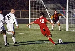 A game of association football.