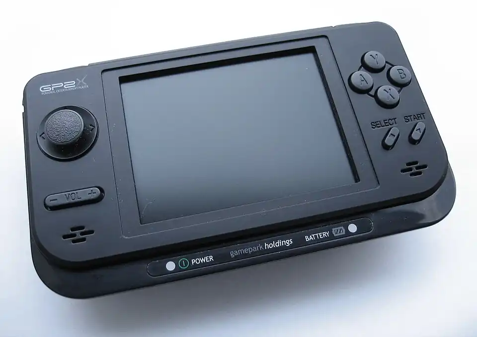 The GP2X handheld, made by GamePark Holdings.