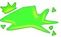 A drawing of green slime