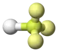 ball-and-stick model with lone pairs displayed