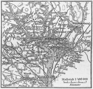 A map of Washington, DC