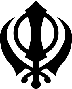 Khanda, the symbol of Sikhism.
