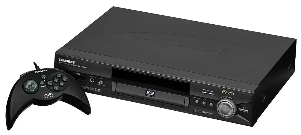 A Nuon compatible Samsung DVD player and Nuon controller.