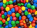 A pile of M&M candy