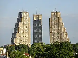 Eastern City Gate by Vera Ćirković in Belgrade, 1976